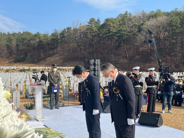 연평도에 열린 연평도 포격 12주년 추모 행사.
