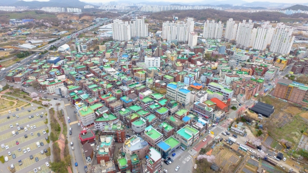 정부의 도시재생사업에 선정된 인천 남동구 남촌동.