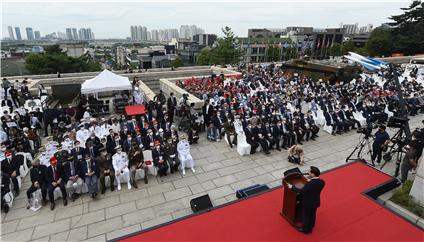 지난해 인천상륙작전 72주년 기념식.