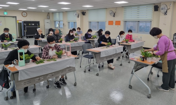 인천 서구보건소 원예힐링 프로그램.